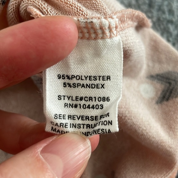 Mine Brown Short Sleeve Tee with Black and Cream Pattern - Picture 3 of 8